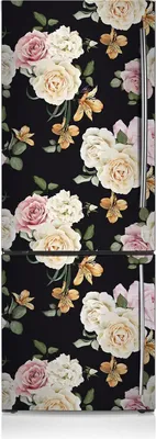 Produktbild von Magnete Küche Kühlschrank Kühlschrankmagnete 60x190 cm - Vintage Rosen.