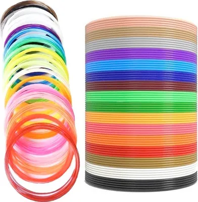 Produktbild von Fleau Kids 3D Pen Filament - 150 metrov - 30 farieb - náplne PLA 1,75 mm - štartovacia sada - remeselná sada - 3D tlačiareň