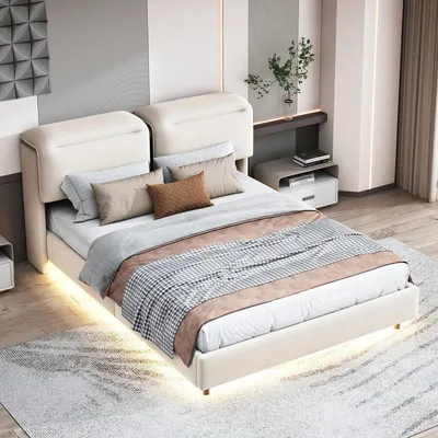 Obrázek produktu pro Postel 160x200 cm - Dvoulůžko - Postel - Dětská postýlka - Rám postele - S úložným prostorem