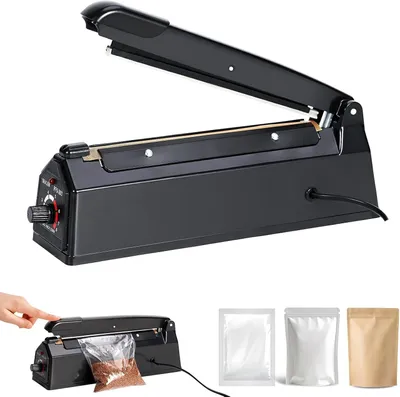 Imagen del producto de Máquina de soldadura de 200 mm, con control de temperatura y 8 niveles, para bolsas de plástico