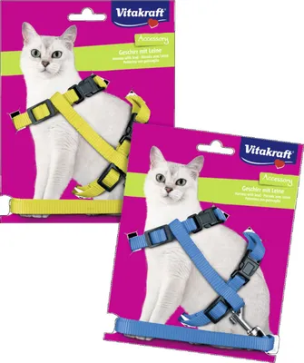 Produktbild von Vitakraft Katzengeschirr mit Leine stufenlos verstellbar