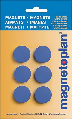 Obrázok produktu pre Magnetoplan 16645614 Magnet Discofix Hobby 6 kusov, tmavo modrá
