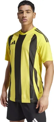 Produktbild von Adidas Herren Match T-Shirt 24 Serie Gestreift Slim Fit U-förmig Aeroready