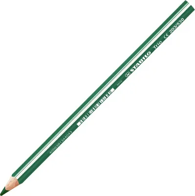 Image de Crayon de couleur triangulaire - STABILO Trio épais - crayon simple - vert