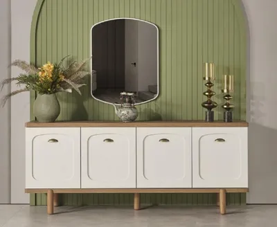 Zdjęcie produktu dla Komoda Sideboard Lowboard Komody Szafki Lustro 200x45x86cm