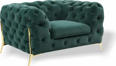 Productafbeelding van Chesterfield fauteuil, fauteuil, 1-persoonsbank, sofa, bank, gestoffeerde banken, textiel