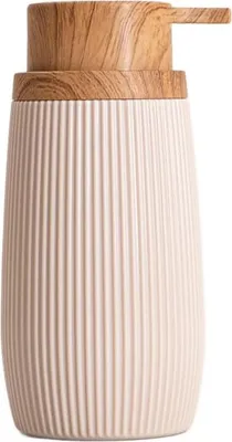 Zdjęcie produktu dla HOMLA Dozownik DIALL beżowy 6,5x6,5x15,5 cm