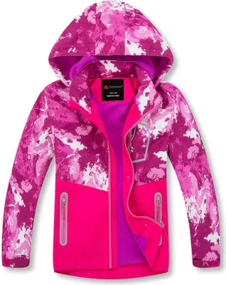 Produktbild von Kinder Windjacke Jacke Übergangsjacke Outdoorjacke Freizeitjacke Pink 146/152