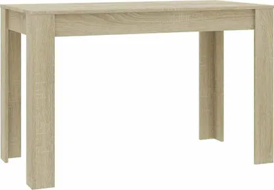A plain studio shot of a light brown wooden table.
