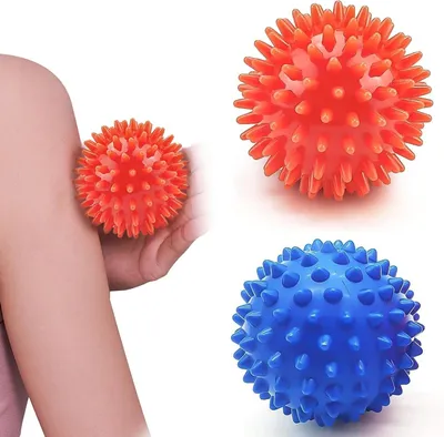 Productafbeelding van Stekelige massageballen set - myofasciale ballen voor spiermassages (6,5 cm)