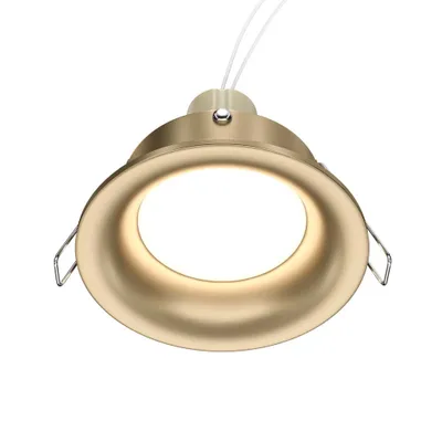 Immagine prodotto di Luce da incasso, alluminio, 1 luce, oro, D 8,5 cm