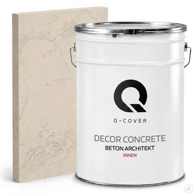 Produktbild von Beton Architekt 15 Kg 10 m2 Hellbeige 15 kg | Dekorativerputz | Kellepnputz | Gebrauchsfertige | Betonmasse Betonoptik Dekoratives Beton Innen