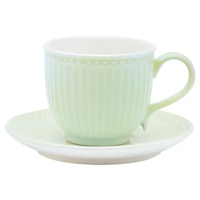 Immagine prodotto di Tazza e piattino in Vetroceramica Alice Pale Green