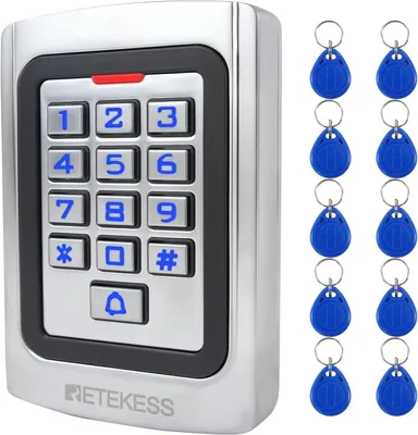 Produktbild von Retekess T-AC04 Smart Türschloss IP68 Zugangssystem PIN 125KHz RFID Wasserdicht Hinterleuchtet Diebstahlsicherung, Geeignet für Apartment Geschäfte