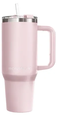 Edelstahl-Cup mit Henkel, 1,2 l, rosé, doppelwandig isoliert