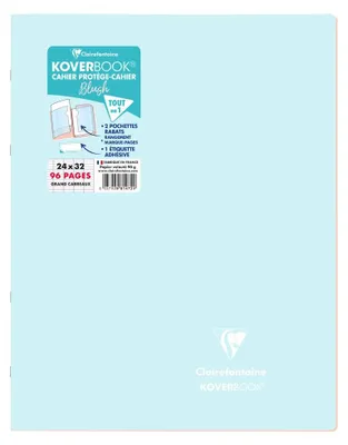 Image de Cahier KB BLUSH 24 x 32, 48 feuilles, ligné, bleu