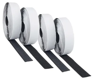 Produktbild von Klettband 6m x 2cm selbstklebend schwarz Klett- Flauschband auf Rolle