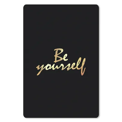 Produktbild von MuchoWow® Mauspad Mousepad Zitate - Selbstvertrauen - Gold - Schwarz 40x60 cm - Mousepads - Maus Mat - Pad - Mausunterlage - Schreibtisch Accesoire