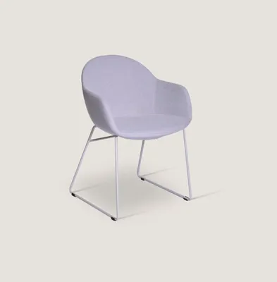 Obrázek produktu pro Lila Esszimmerstühle Designer Polsterstuhl Moderner Armlehnenstuhl