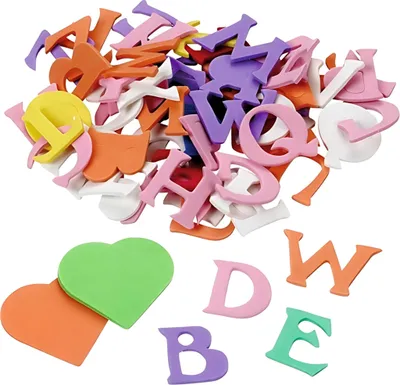 Produktbild von Moosgummi CreaSoft Buchstaben-Mix 2 cm weiss