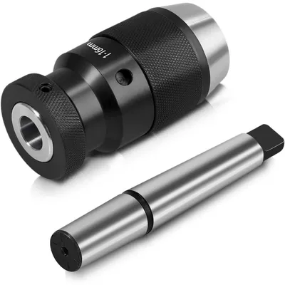 Obrázek produktu pro Rychloupínací vrtací svěrák B18 MK2 kuželový, rozsah 1-16 mm, pro soustruh a vrtačku