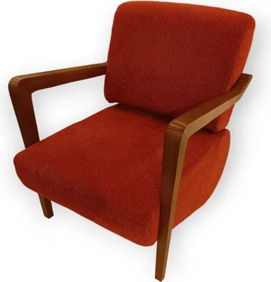 Produktbild von Moderner Roter Polstersessel Wohnzimmer Einsitzer Designer Sitzmöbel