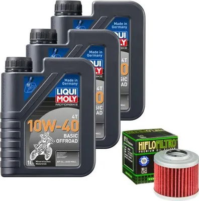 Immagine prodotto di Set di manutenzione per BMW F 650 GS Dakar R13 2002 LIQUI MOLY 10W-40 Off. 3L + filtro olio HiFlo HF151