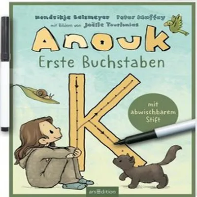 Obrázok produktu pre Anouk Übungsbuch Erste Buchstaben für Vorschule & Schulanfänger mit abwischbarem Stift