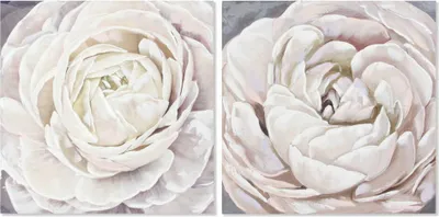 Image de Image DKD Home Decor fleur (2 pcs) (80 x 3 x 80 cm)