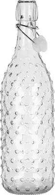 Obrázek produktu pro Skleněná láhev s uzávěrem na víno, likér, sirup, džus 1 l