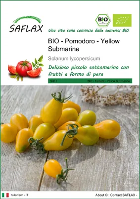 Immagine prodotto di SAFLAX  -- Pomodoro - Yellow Submarine - 10 semi - Solanum