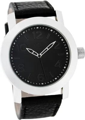 Produktbild von Oozoo Leder Damen Uhr matt Analog Quarzuhr Armband schwarz Timepieces D2UOC5154A