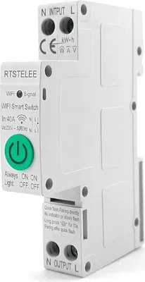 Zdjęcie produktu dla Przekaźnik Sterownik Tuya WiFi 40A DIN z Pomiarem