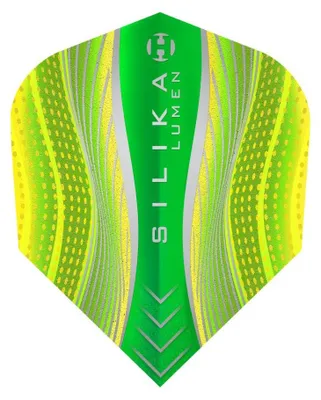 Produktbild von Harrows - Dart Flights "Silica Lumen" 3er-Pack PP5011 (Einheitsgröße) (Gelb/Grün)
