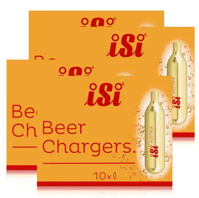 Produktbild von 4x iSi Einweg-Bierkapseln 10 Kapseln für Bierzapfgeräte
