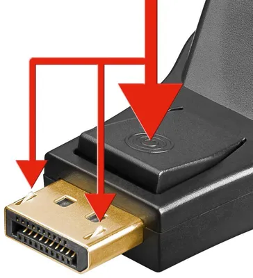Produktbild von Goobay DisplayPort/DVI-D Adapter 1.1, vergoldet, DisplayPort-Stecker > DVI-I-Buchse Dual-Link (24+5 pin)