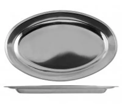 Immagine prodotto di Piatto da portata in acciaio inox con bordo Cm 31