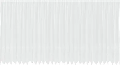 Produktbild von vidaXL Spitzenvorhang mit Vorhängen Floral Weiß 245 x 750 cm Polyester