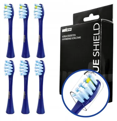 Produktbild von Welcco Aufsteckbürstenköpfe für Oclean X Ultra S 6 Stück Blau