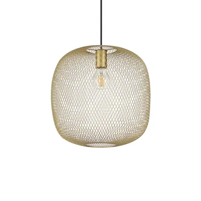 Produktbild von Zeitgenössischer Hängekronleuchter Netz Metall Gold 1 Licht E27 42W