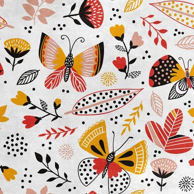 Imagen del producto de Tela de terciopelo real, de poliéster, para coser. Diseño de mariposas en estilo folclórico