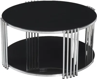 Produktbild von Couchtisch Elegantes Schwarz Luxus Design Metall Möbel Wohnzimmer Couchtische