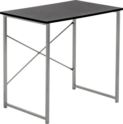 Produktbild von Harbour Housewares Harbor Housewares Industrie-Büroschreibtisch – 80 cm – Schwarz