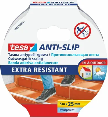 Obrázok produktu pre Protišmyková páska, 25 mm x 5 m, TESA "Anti-slip", priesvitná