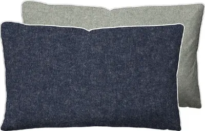 Produktbild von biberna Melange-Flanell Bettwäsche 0840500 MELANGE UNI color: marine, size: 1x 40x60 cm