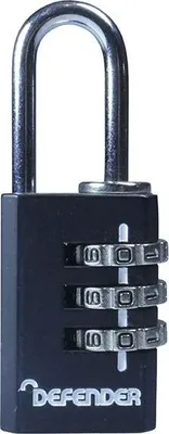 Produktbild von DEFENDER Druckguss-Kombinationsvorhängeschloss TK4762 (20mm) (Multi Colour)