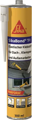 Produktbild von SikaBond T-1 Purform elastischer Klebstoff grau 300ml