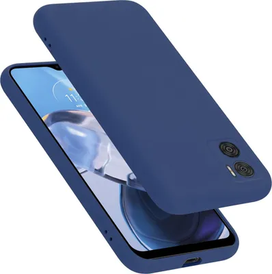 Image de Cadorabo Housse pour Motorola MOTO E22 / E22i Housse en silicone Housse en silicone liquide pour téléphone portable Housse de protection résistante aux rayures et aux chocs pour Motorola MOTO E22 / E22i