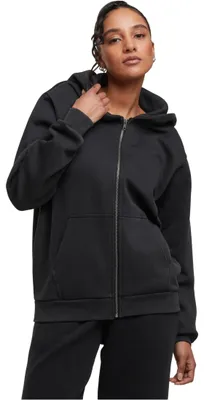 Productafbeelding van Dameshoodie met rits, Urban Classics, Vintage Heavy Zip Hoody, zwart - maat L