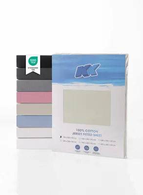 Obrázok produktu pre Bavlnené prestieradlo Jersey 90x200+30 cm, rôzne farby